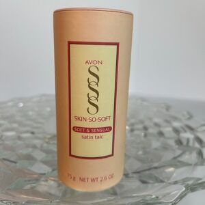 Avon Skin So Soft Soft &‎ Sensual Satin Talc Powder Vintage SSS
